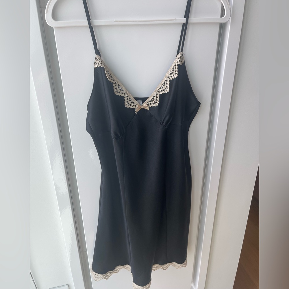Vintage black slip dress